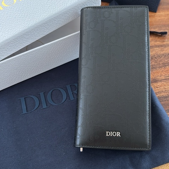 New Men’s Dior Vertical bifold wallet Black - Picture 5 of 10